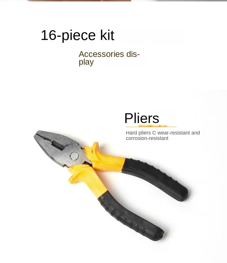 New Tools Car 12-Piece Emergency Toolbox Hardware Combination Tools Car Tool Kit Car Body Repair Tool Automobiles Accessories