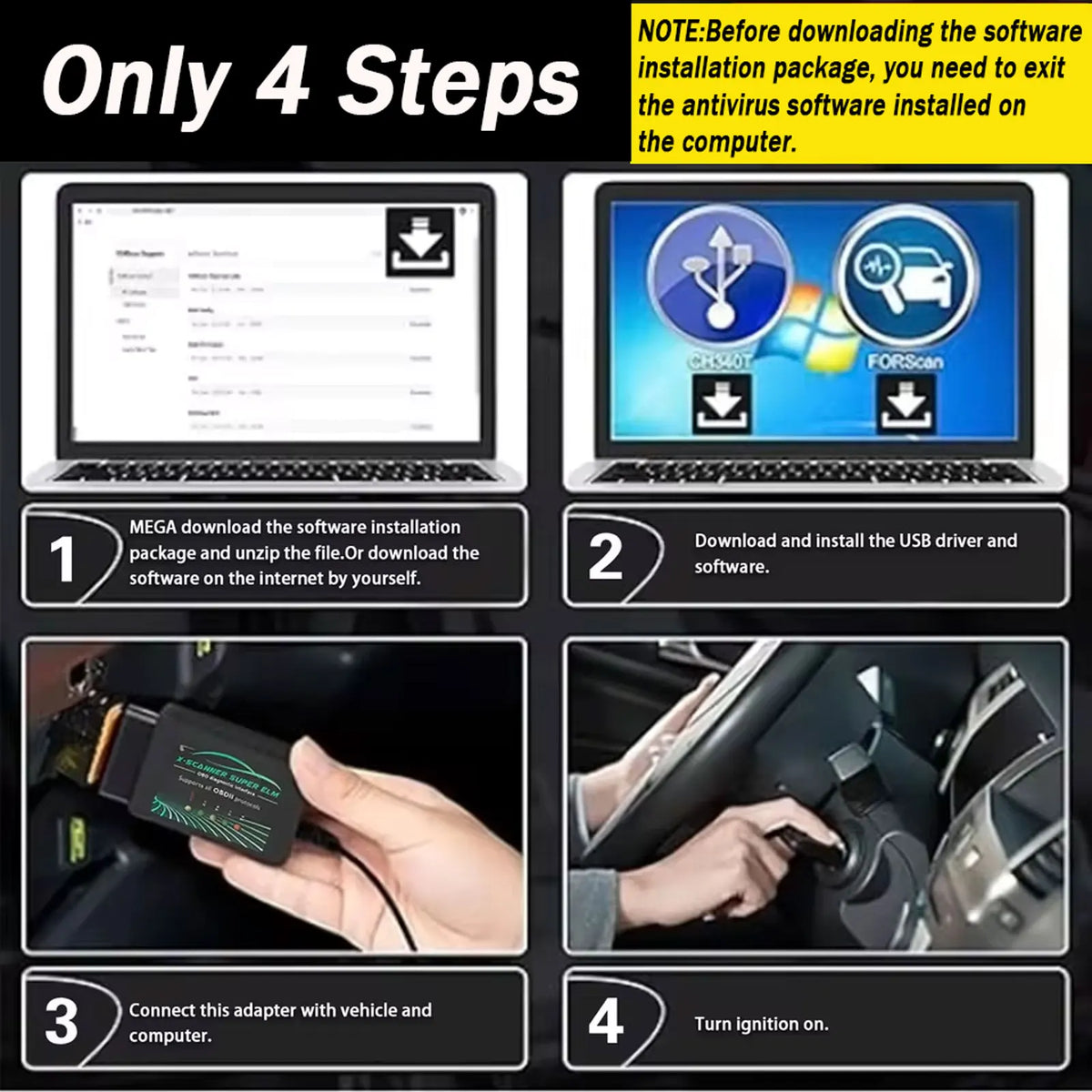 OBD2 Diagnostic Scanner Original PIC18F25K80 FTDI FT232RL OBDII Interface Scanner For ScanTool/MultiEcuScan ELM327 USB Scanner