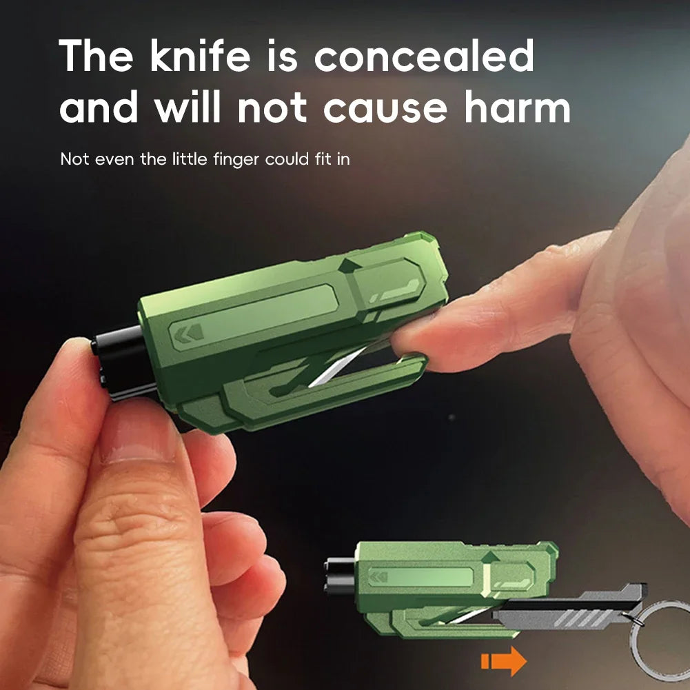 2-in-1 Car Emergency Hammer: Window Breaker & Seatbelt Cutter – Portable Safety Rescue Tool for Auto Escape