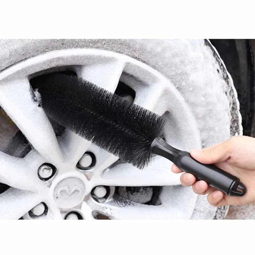 Car Wheel Tire Wash Cleaning Brush Rim Scrubber Cleaner Duster Handle Tyre Cleaning Detailing Brushes Car Cleaning Tools
