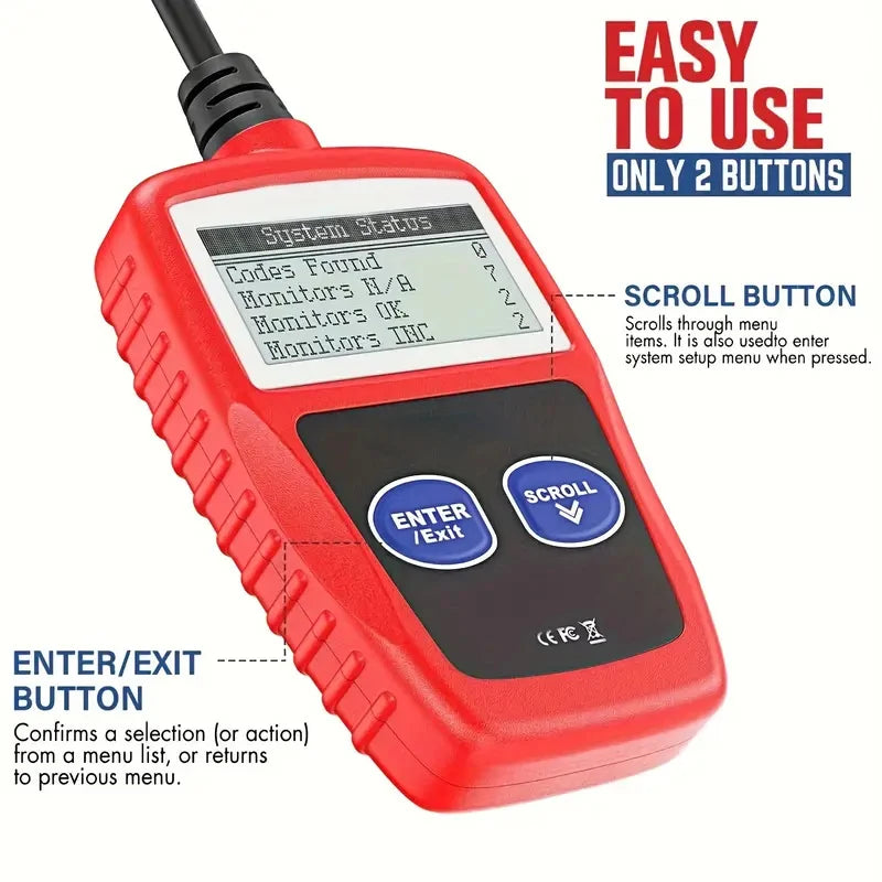 OBD2 Scanner Bluetooth is suitable for ISO, VPW, PWM bus systems and CANBUS systems OBDII Automotive diagnostic Scan tool Engine
