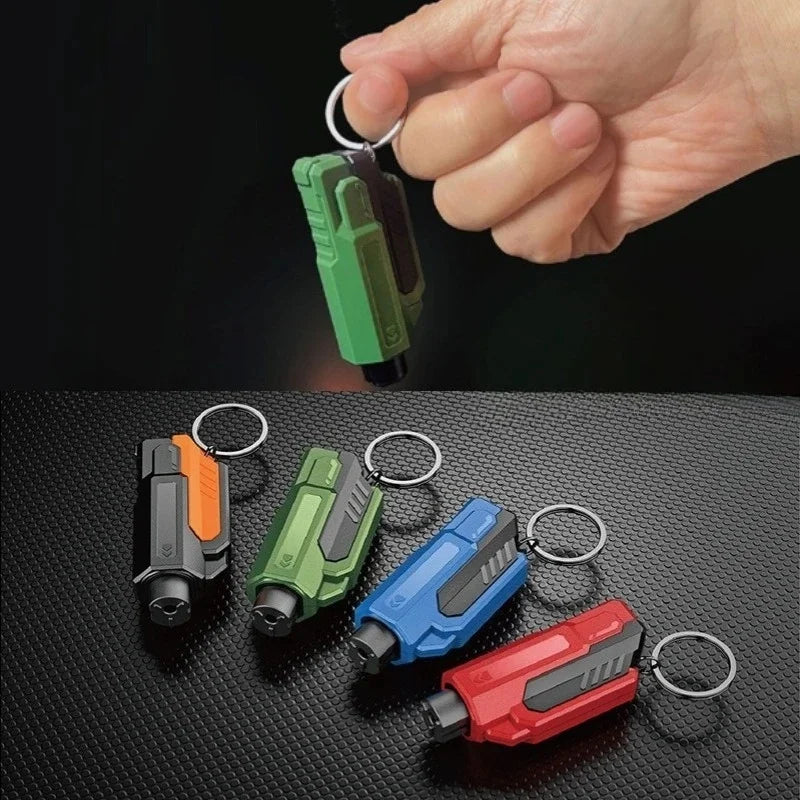 2-in-1 Car Emergency Hammer: Window Breaker & Seatbelt Cutter – Portable Safety Rescue Tool for Auto Escape