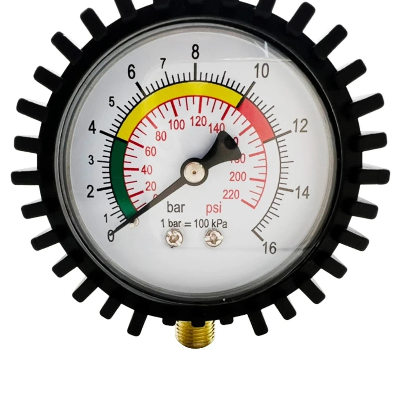 Tire Pressure Gauge 0-220psi Professional Accuracy Heavy Duty Air Pressure Gauge for Bike Motorcycles for Cars Trucks