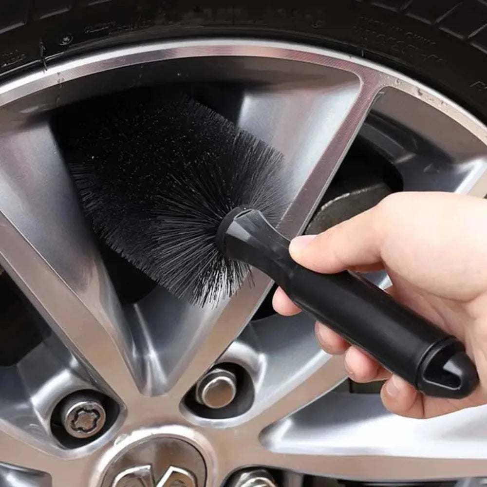 Car Wheel Tire Wash Cleaning Brush Rim Scrubber Cleaner Duster Handle Tyre Cleaning Detailing Brushes Car Cleaning Tools