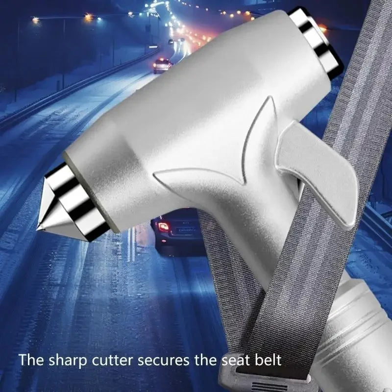 Solid Car Emergency Safety Hammer Escape Tool Car Window Breaker Seat Belt Cutter Multifunctional Escape Tools Car Accessories
