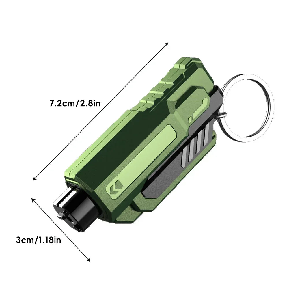 2-in-1 Car Emergency Hammer: Window Breaker & Seatbelt Cutter – Portable Safety Rescue Tool for Auto Escape