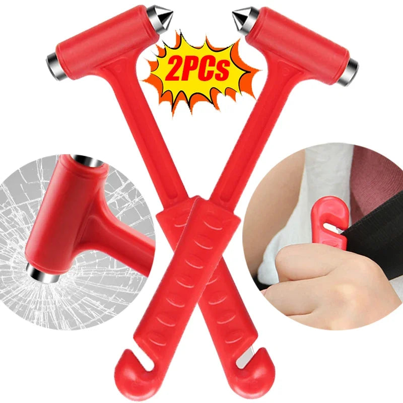 Two-in-One Emergency Car Safety Hammers Cars Necessary Portable Emergent Rescue Escape Tools Auto Interior Tool Accessories