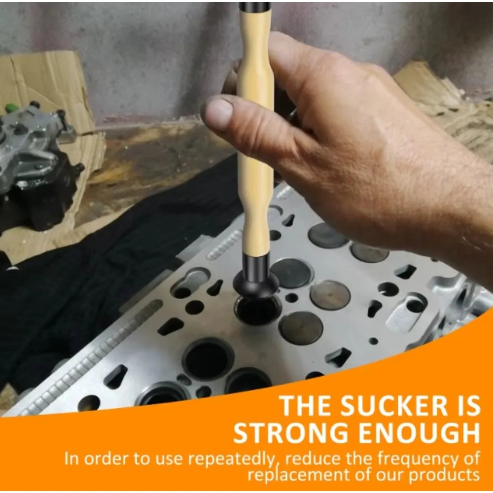 1 pair Manual Grinding Tools for Car Repairs: Valve Grinding Rods, Suction Cup Grinding, Rubber Tap Grinding