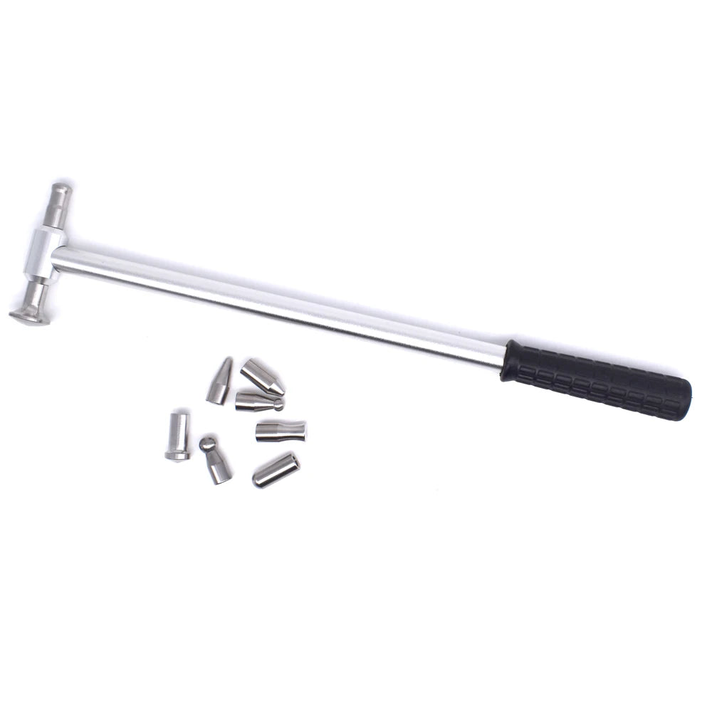 P-d-r Repair Tools Set Tap Down 9 Heads Metal Hammer Car Paintless Dent Tool