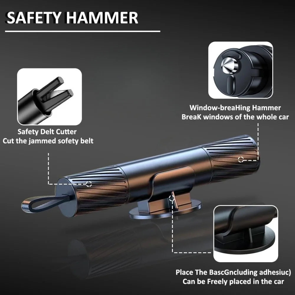 Car Emergency Hammer Cars Rescue Tools Safety Hammer Escape Seat Belt Cutter Lifesaving Auto Windows Glass Breaker Safety Hammer