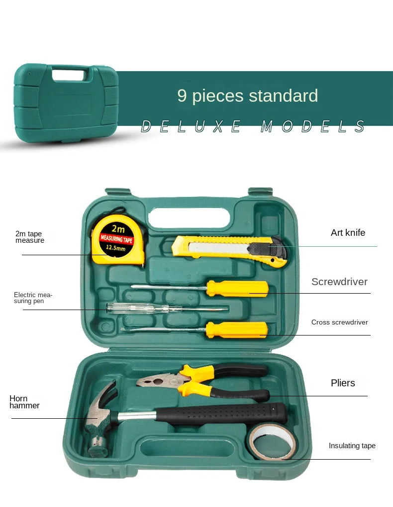 New Tools Car 12-Piece Emergency Toolbox Hardware Combination Tools Car Tool Kit Car Body Repair Tool Automobiles Accessories