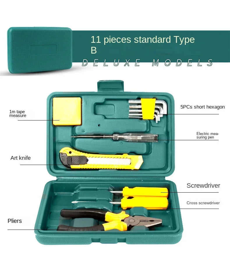 New Tools Car 12-Piece Emergency Toolbox Hardware Combination Tools Car Tool Kit Car Body Repair Tool Automobiles Accessories