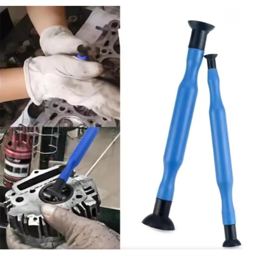 1 pair Manual Grinding Tools for Car Repairs: Valve Grinding Rods, Suction Cup Grinding, Rubber Tap Grinding