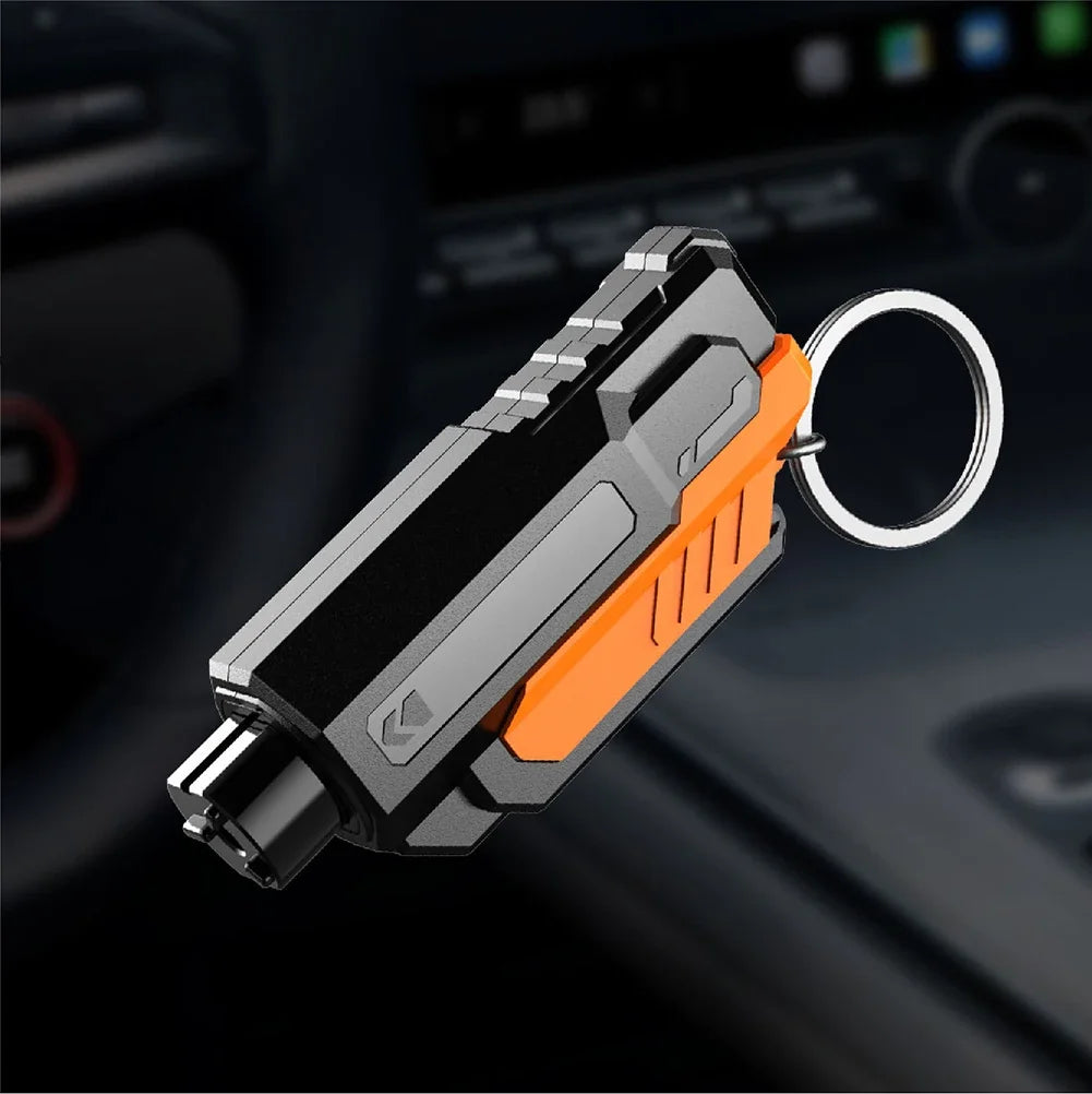 2-in-1 Car Emergency Hammer: Window Breaker & Seatbelt Cutter – Portable Safety Rescue Tool for Auto Escape