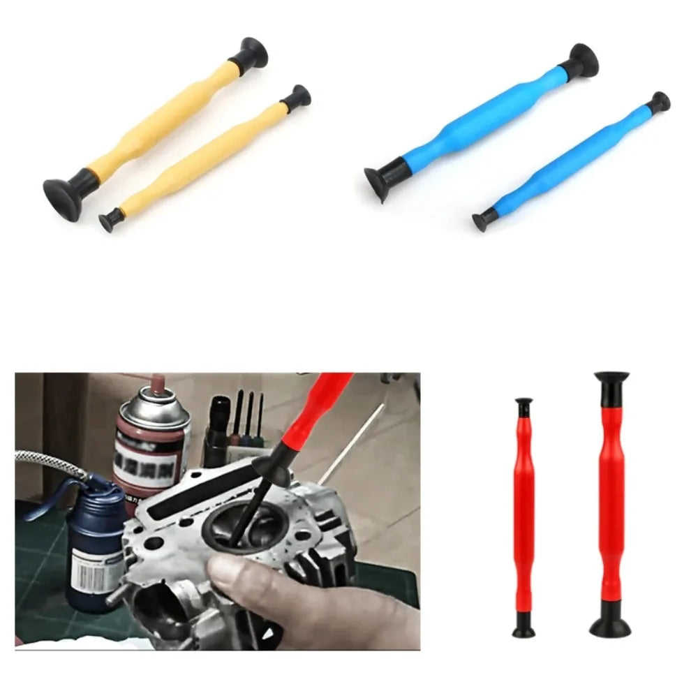 1 pair Manual Grinding Tools for Car Repairs: Valve Grinding Rods, Suction Cup Grinding, Rubber Tap Grinding