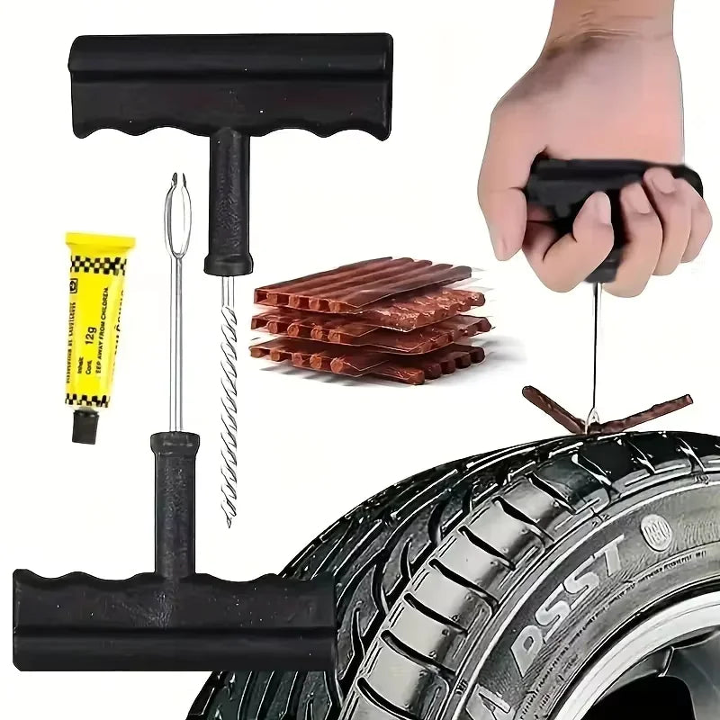 Tire Repair Magic. Quick Tire Repair Car Tire Repair Tool, Motorcycle Tubeless Wheel Tire Repair Kit, Puncture Plug, Garage Tool