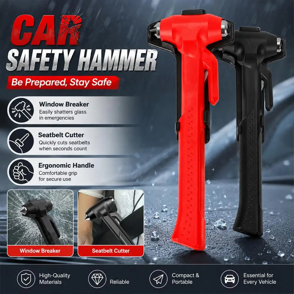 Car Safety Hammer Emergency Escape Tool Window Breaker Seatbelt Cutter Multifunctional Vehicle Emergency Survival Tool For Car