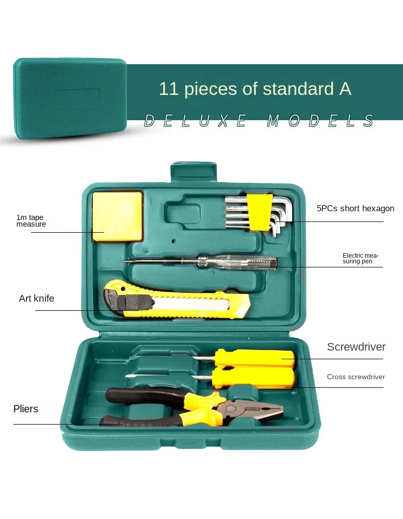 New Tools Car 12-Piece Emergency Toolbox Hardware Combination Tools Car Tool Kit Car Body Repair Tool Automobiles Accessories
