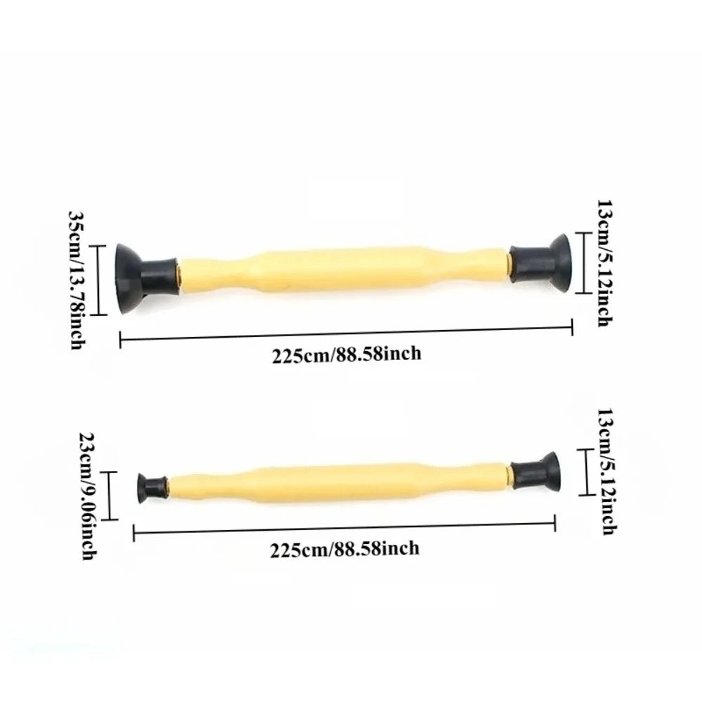 1 pair Manual Grinding Tools for Car Repairs: Valve Grinding Rods, Suction Cup Grinding, Rubber Tap Grinding