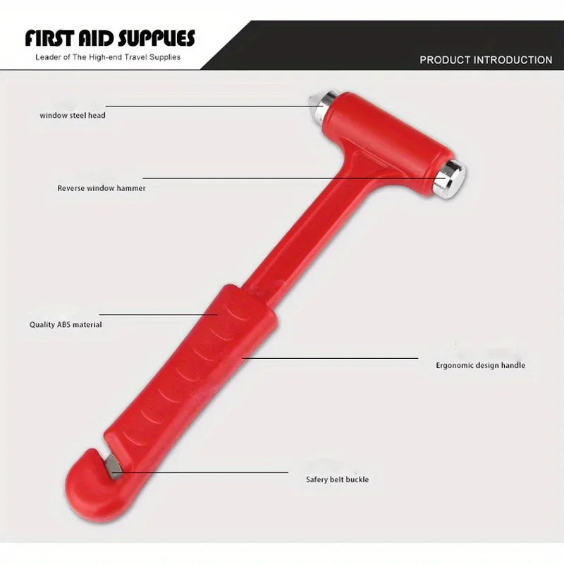 Two-in-One Emergency Car Safety Hammers Seat Belt Cutter Window Breaking Hammer Portable Car Emergent Rescue Escape Tools