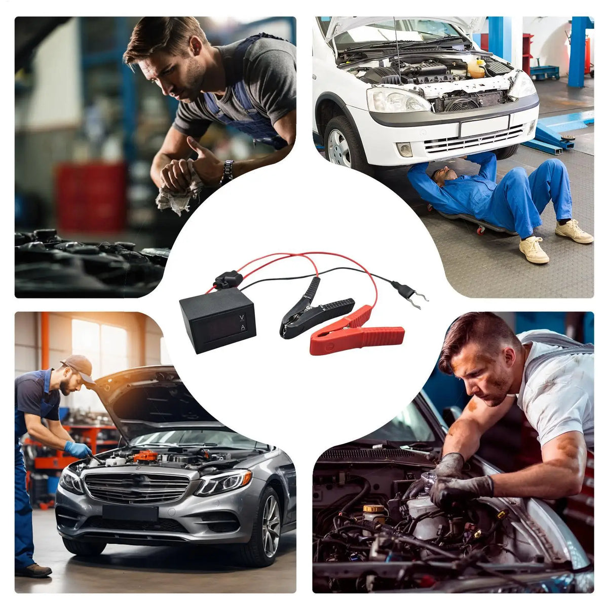 Car Current Diagnostic Tool Battery Tester Automotive Automobile Circuit Leakage Detector for Trailer Truck Sedan Home Garage
